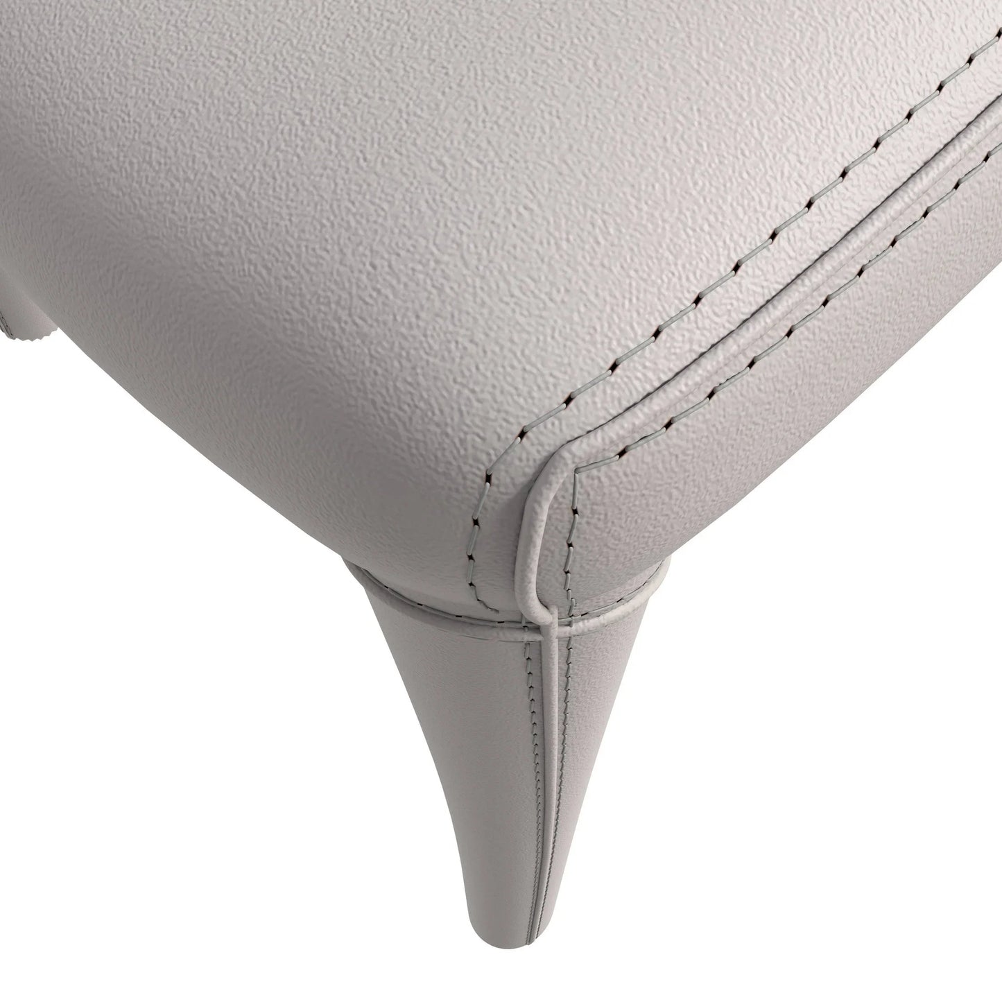 Solace Series Dining Chair Upholstered in Leather with Steel Legs and an Open Back Design - Elax Furniture