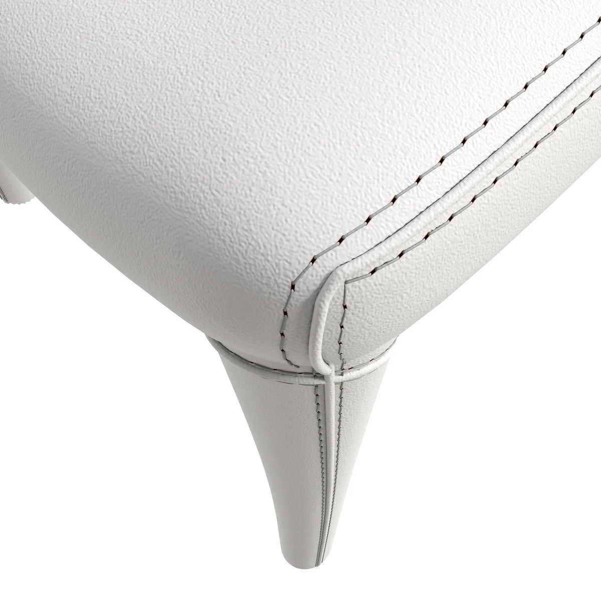 Solace Series Dining Chair Upholstered in Leather with Steel Legs and an Open Back Design - Elax Furniture