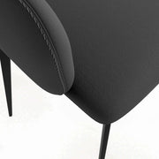 Sonnet Dining Chair Ergonomic Design with Upholstered Seating and Sturdy Iron Legs - Elax Furniture