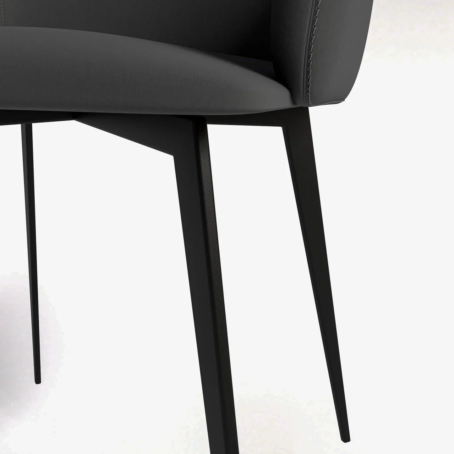 Sonnet Dining Chair Ergonomic Design with Upholstered Seating and Sturdy Iron Legs - Elax Furniture