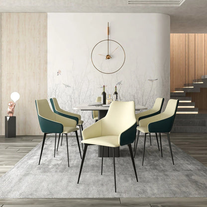 Sonnet Dining Chair Ergonomic Design with Upholstered Seating and Sturdy Iron Legs - Elax Furniture