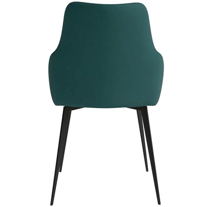 Sonnet Dining Chair Ergonomic Design with Upholstered Seating and Sturdy Iron Legs - Elax Furniture