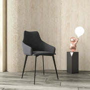 Sonnet Dining Chair Ergonomic Design with Upholstered Seating and Sturdy Iron Legs - Elax Furniture