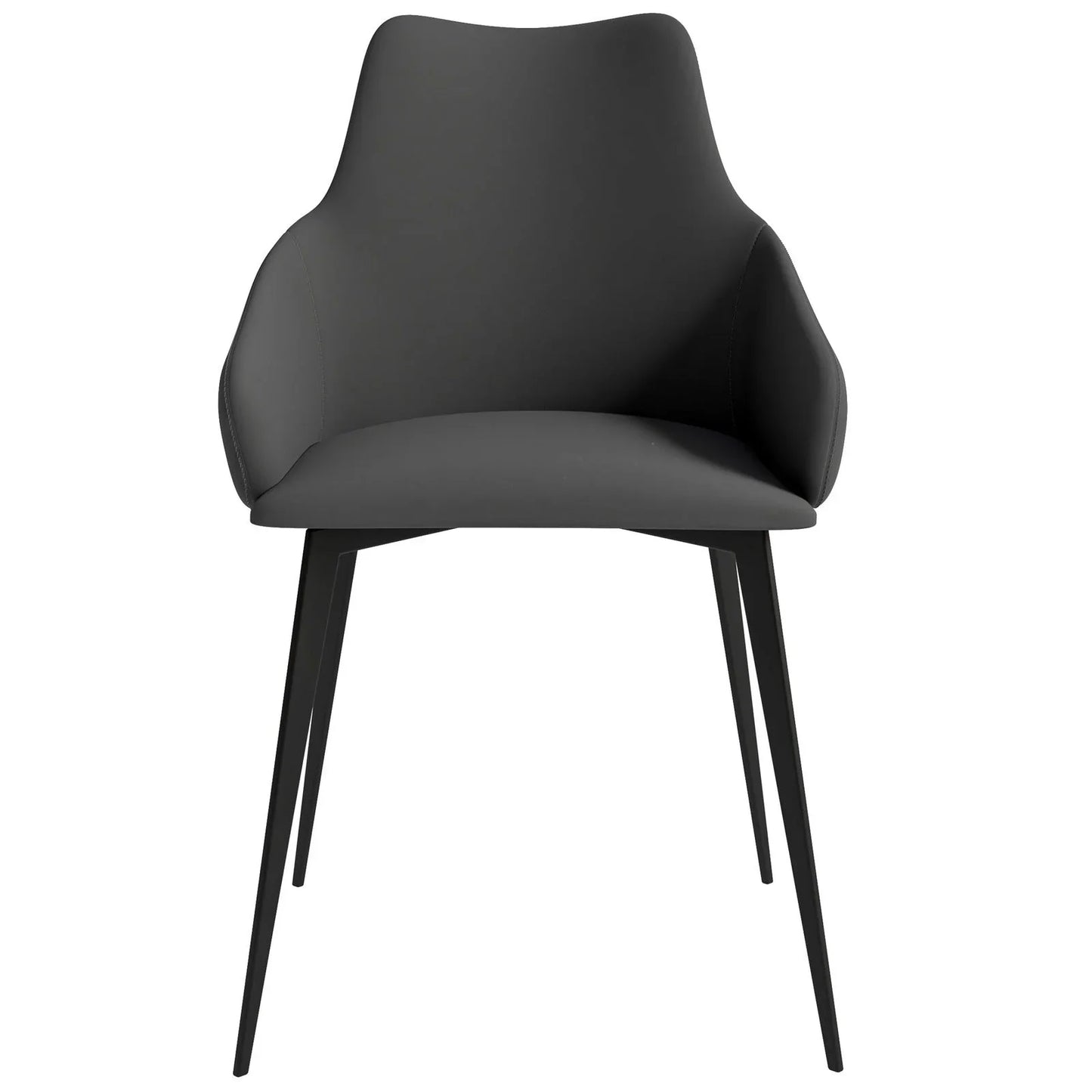 Sonnet Dining Chair Ergonomic Design with Upholstered Seating and Sturdy Iron Legs - Elax Furniture