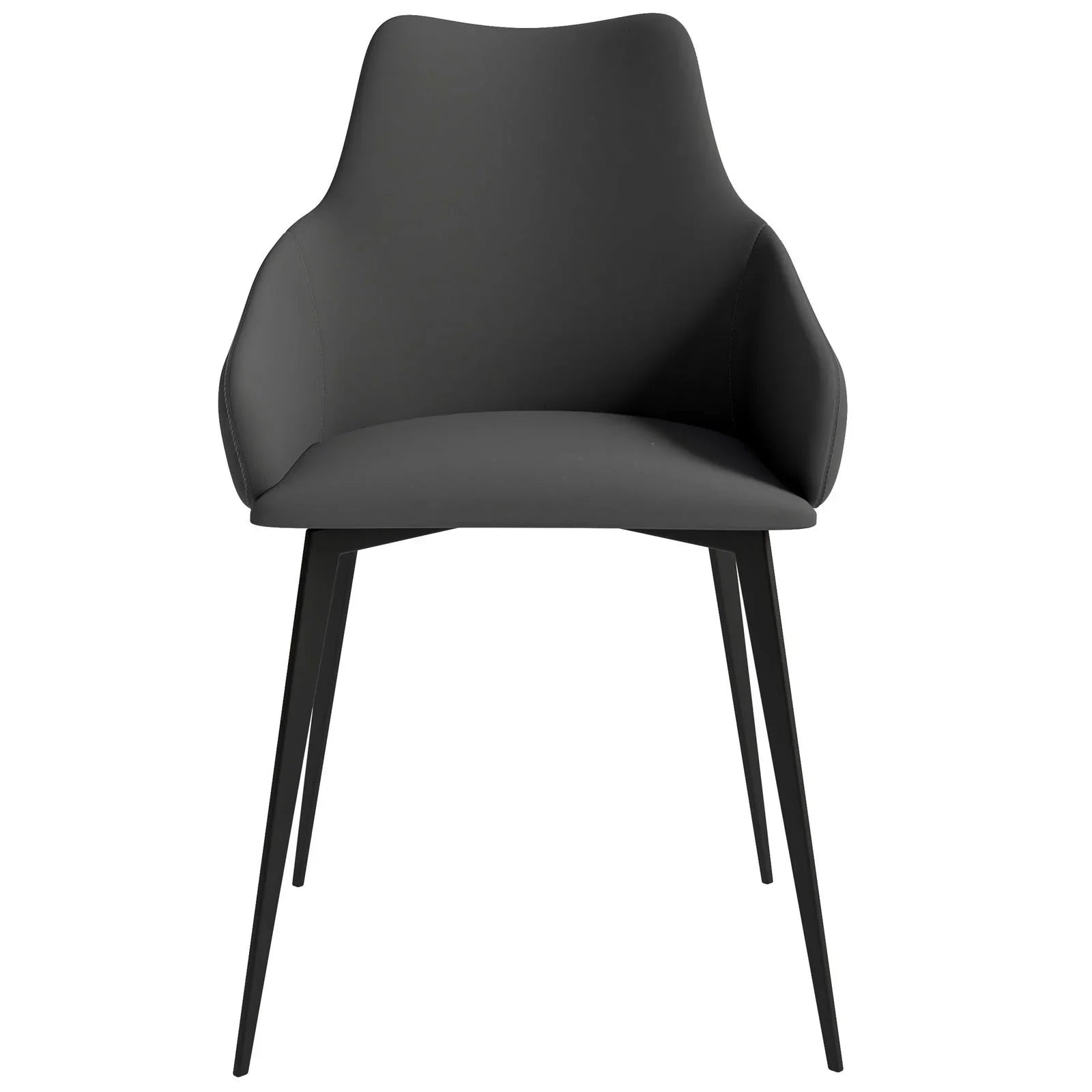 Sonnet Dining Chair Ergonomic Design with Upholstered Seating and Sturdy Iron Legs - Elax Furniture