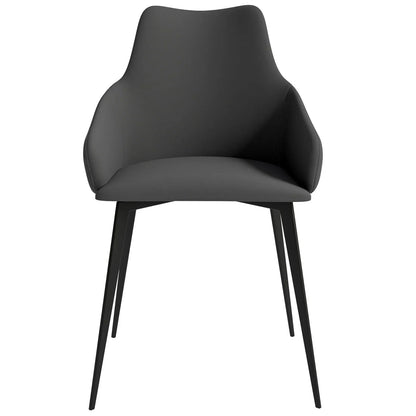 Sonnet Dining Chair Ergonomic Design with Upholstered Seating and Sturdy Iron Legs - Elax Furniture