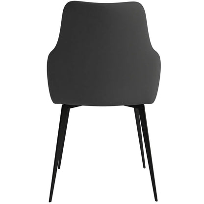 Sonnet Dining Chair Ergonomic Design with Upholstered Seating and Sturdy Iron Legs - Elax Furniture