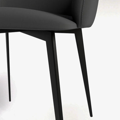 Sonnet Dining Chair Ergonomic Design with Upholstered Seating and Sturdy Iron Legs - Elax Furniture