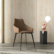 Sonnet Dining Chair Ergonomic Design with Upholstered Seating and Sturdy Iron Legs - Elax Furniture