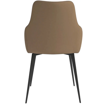 Sonnet Dining Chair Ergonomic Design with Upholstered Seating and Sturdy Iron Legs - Elax Furniture