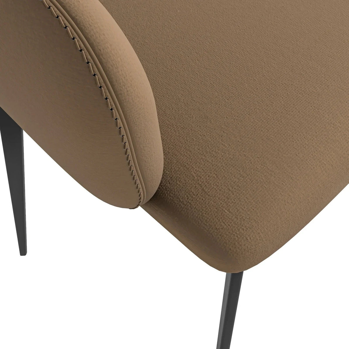 Sonnet Dining Chair Ergonomic Design with Upholstered Seating and Sturdy Iron Legs - Elax Furniture