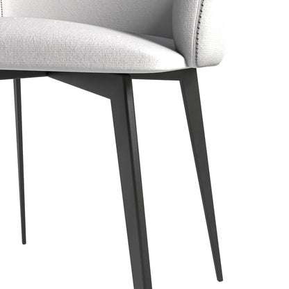 Sonnet Dining Chair Ergonomic Design with Upholstered Seating and Sturdy Iron Legs - Elax Furniture