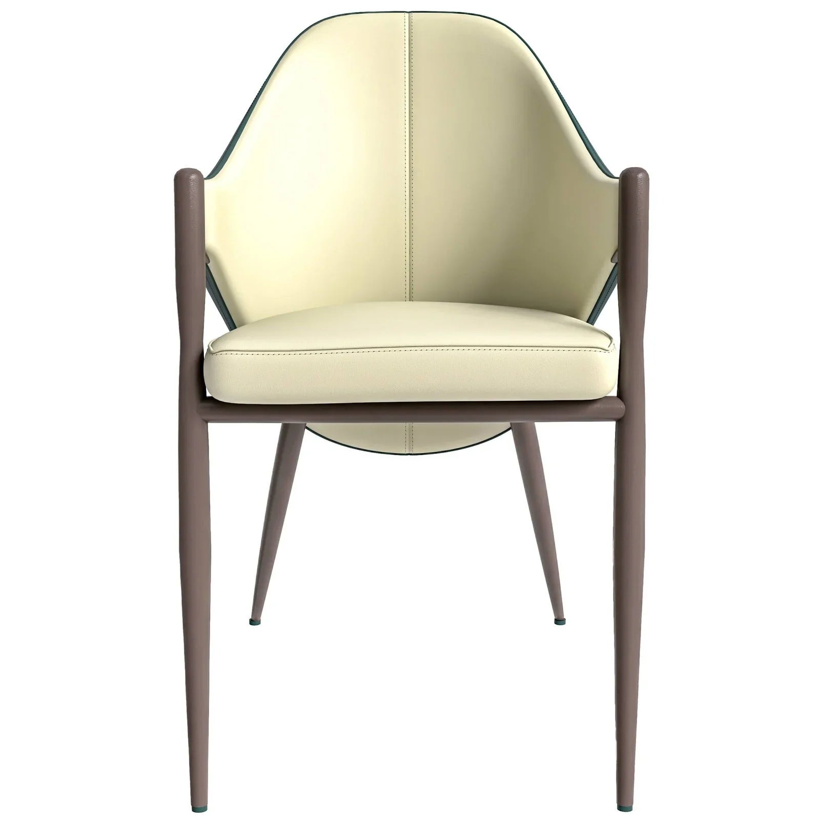 Sante Upholstered PU Leather Dining Chair with Iron Legs - Elax Furniture