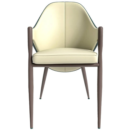 Sante Upholstered PU Leather Dining Chair with Iron Legs - Elax Furniture