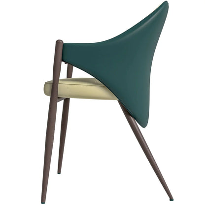 Sante Upholstered PU Leather Dining Chair with Iron Legs - Elax Furniture