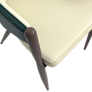 Sante Upholstered PU Leather Dining Chair with Iron Legs - Elax Furniture