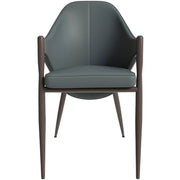 Sante Upholstered PU Leather Dining Chair with Iron Legs - Elax Furniture
