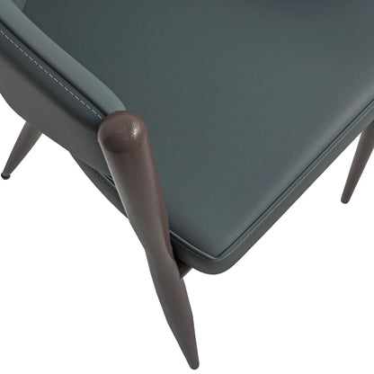 Sante Upholstered PU Leather Dining Chair with Iron Legs - Elax Furniture