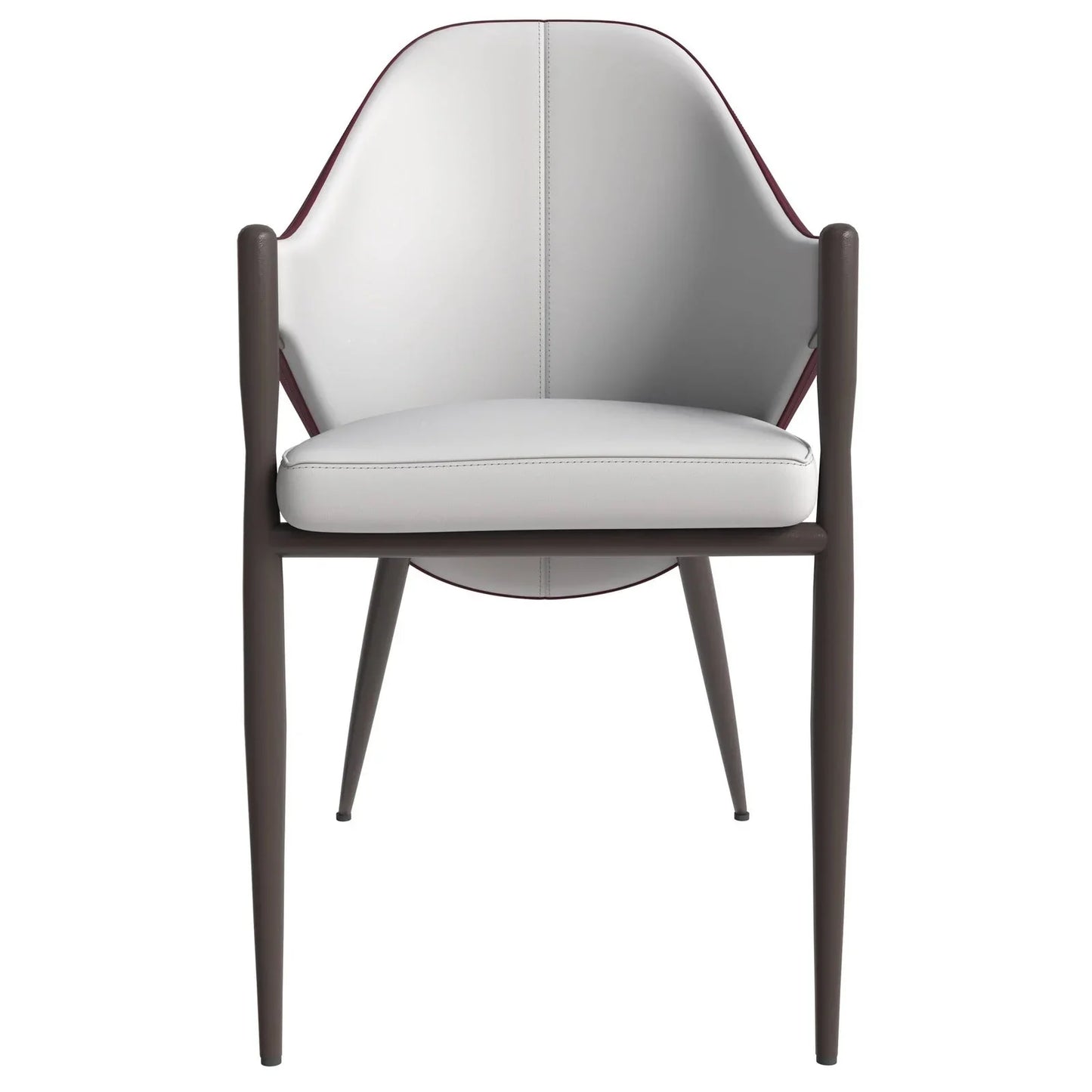 Sante Upholstered PU Leather Dining Chair with Iron Legs - Elax Furniture