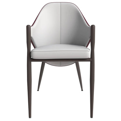 Sante Upholstered PU Leather Dining Chair with Iron Legs - Elax Furniture