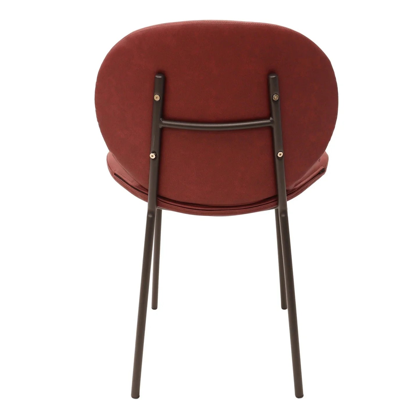 Servos Modern Dining Side Chair with Upholstered Seat and Powder Coated Iron Frame - Elax Furniture