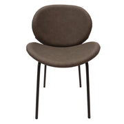 Servos Modern Dining Side Chair with Upholstered Seat and Powder Coated Iron Frame - Elax Furniture