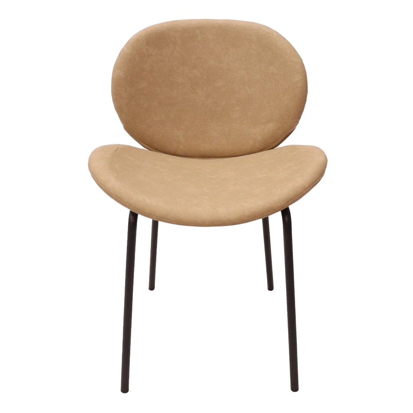 Servos Modern Dining Side Chair with Upholstered Seat and Powder Coated Iron Frame - Elax Furniture