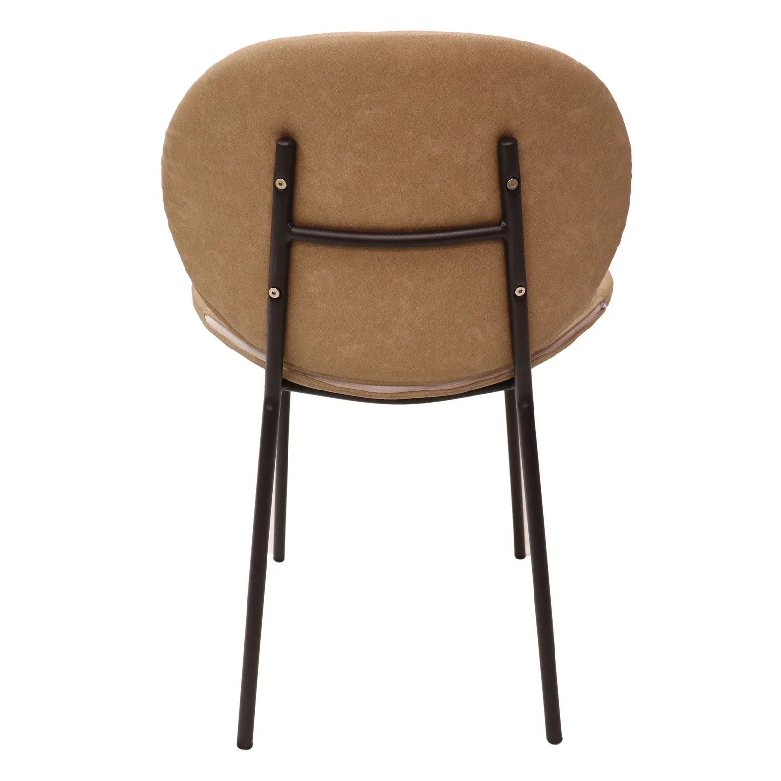 Servos Modern Dining Side Chair with Upholstered Seat and Powder Coated Iron Frame - Elax Furniture
