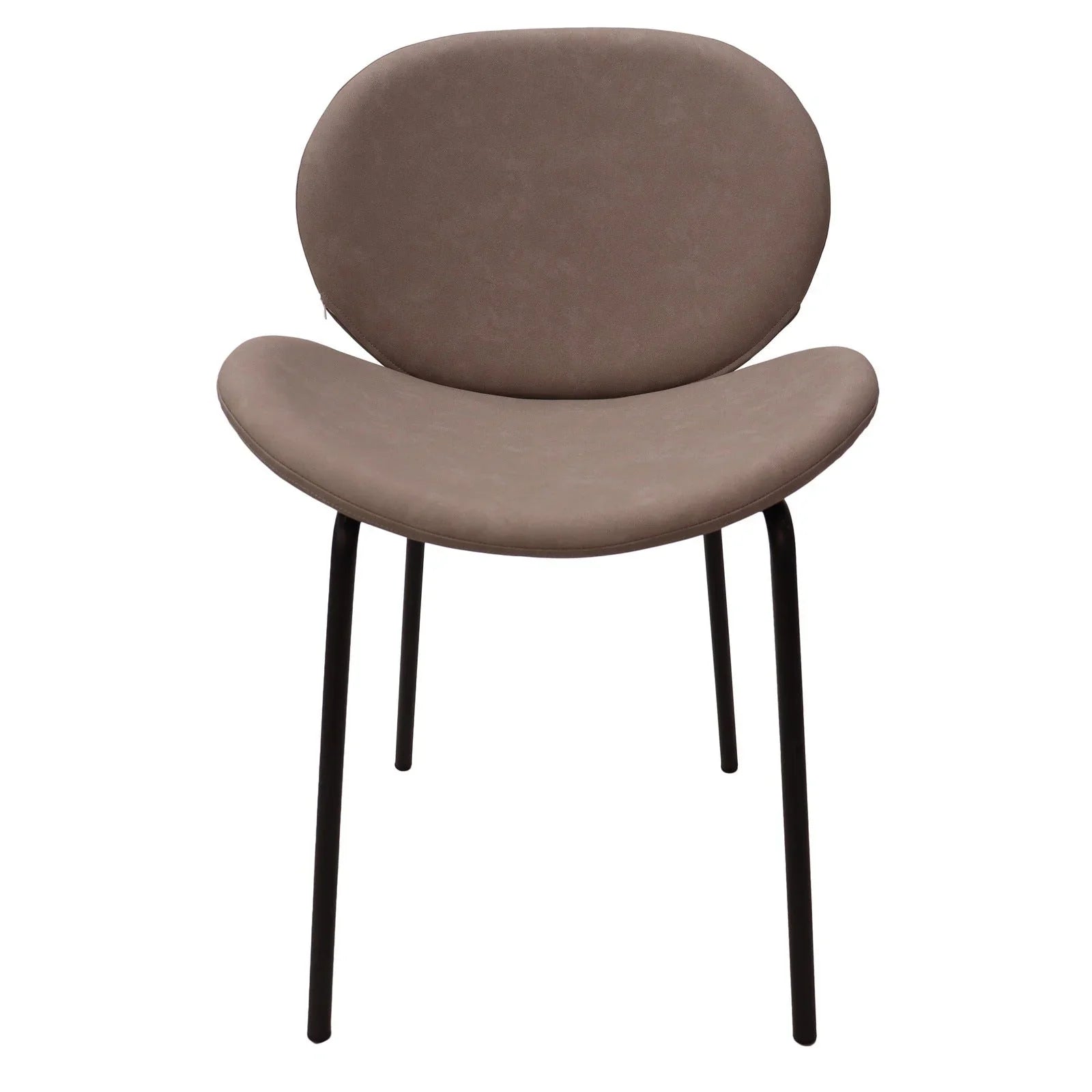 Servos Modern Dining Side Chair with Upholstered Seat and Powder Coated Iron Frame - Elax Furniture