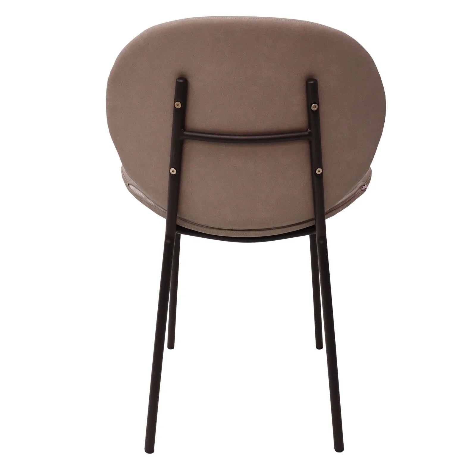 Servos Modern Dining Side Chair with Upholstered Seat and Powder Coated Iron Frame - Elax Furniture