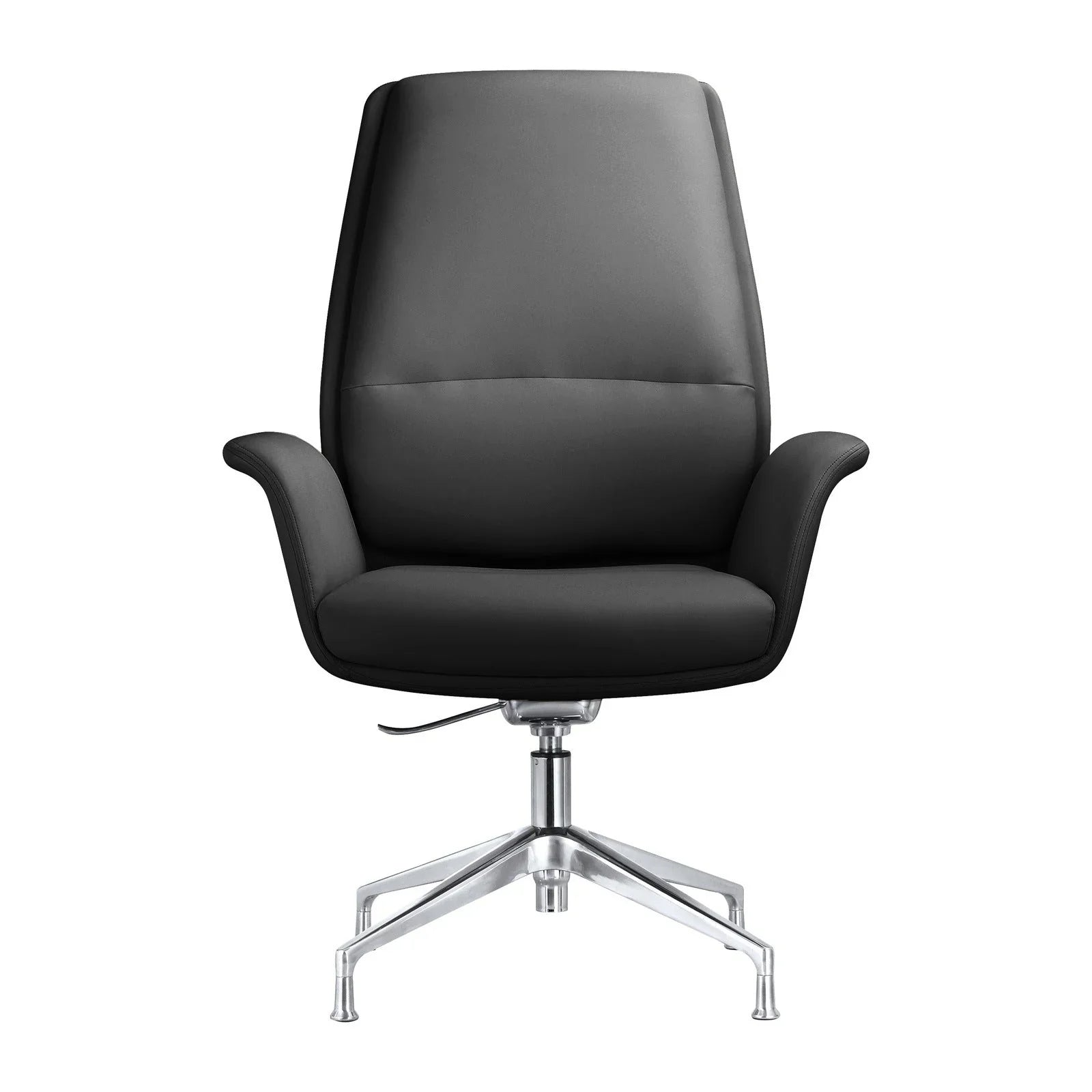 Summit Office Chair in Leather and Aluminum Frame with Adjustable Height and Swivel - Elax Furniture