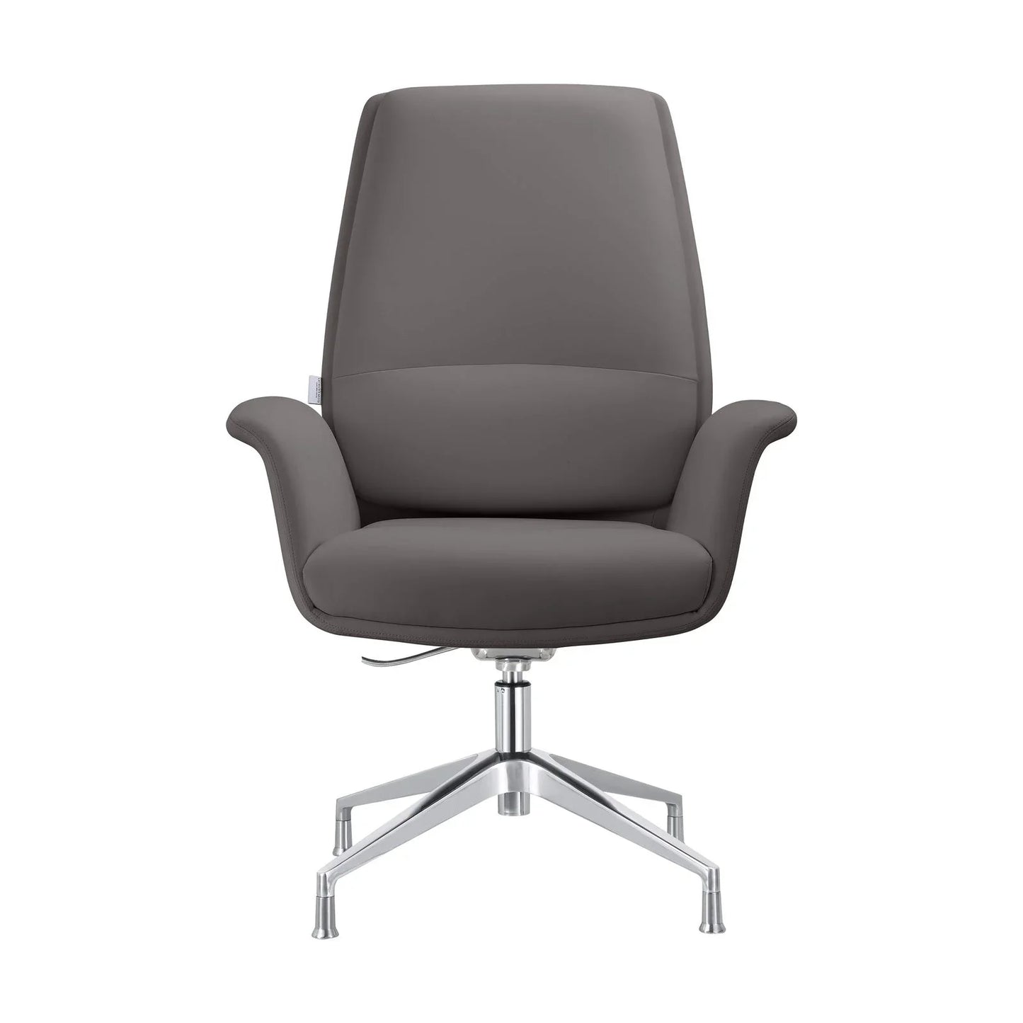 Summit Office Chair in Leather and Aluminum Frame with Adjustable Height and Swivel - Elax Furniture