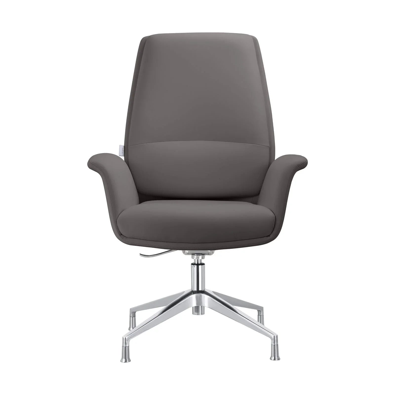 Summit Office Chair in Leather and Aluminum Frame with Adjustable Height and Swivel - Elax Furniture
