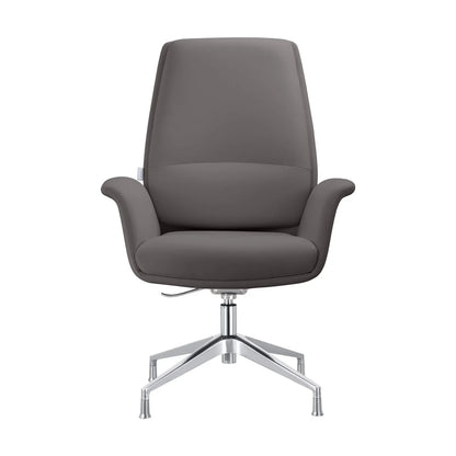 Summit Office Chair in Leather and Aluminum Frame with Adjustable Height and Swivel - Elax Furniture