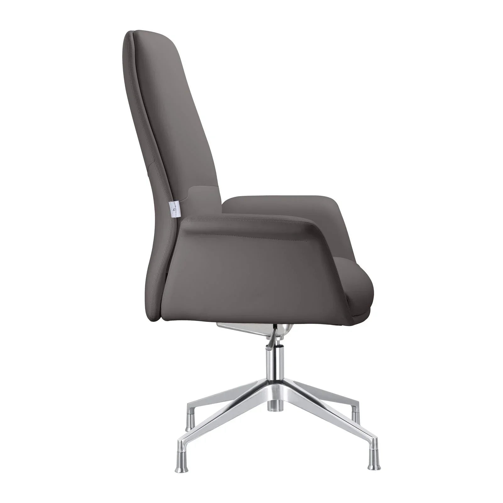 Summit Office Chair in Leather and Aluminum Frame with Adjustable Height and Swivel - Elax Furniture