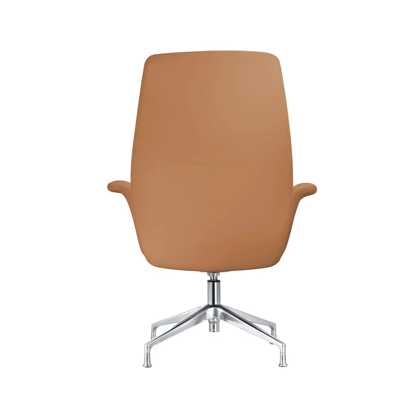 Summit Office Chair in Leather and Aluminum Frame with Adjustable Height and Swivel - Elax Furniture