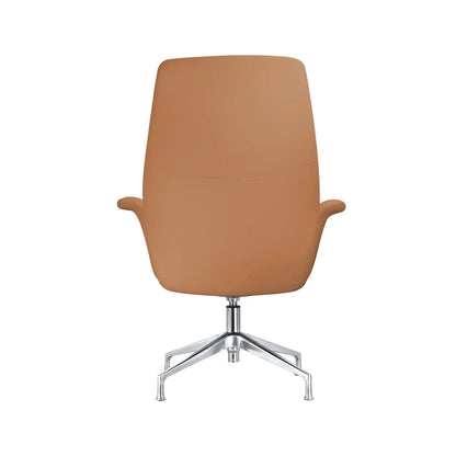 Summit Office Chair in Leather and Aluminum Frame with Adjustable Height and Swivel - Elax Furniture