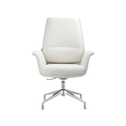 Summit Office Chair in Leather and Aluminum Frame with Adjustable Height and Swivel - Elax Furniture