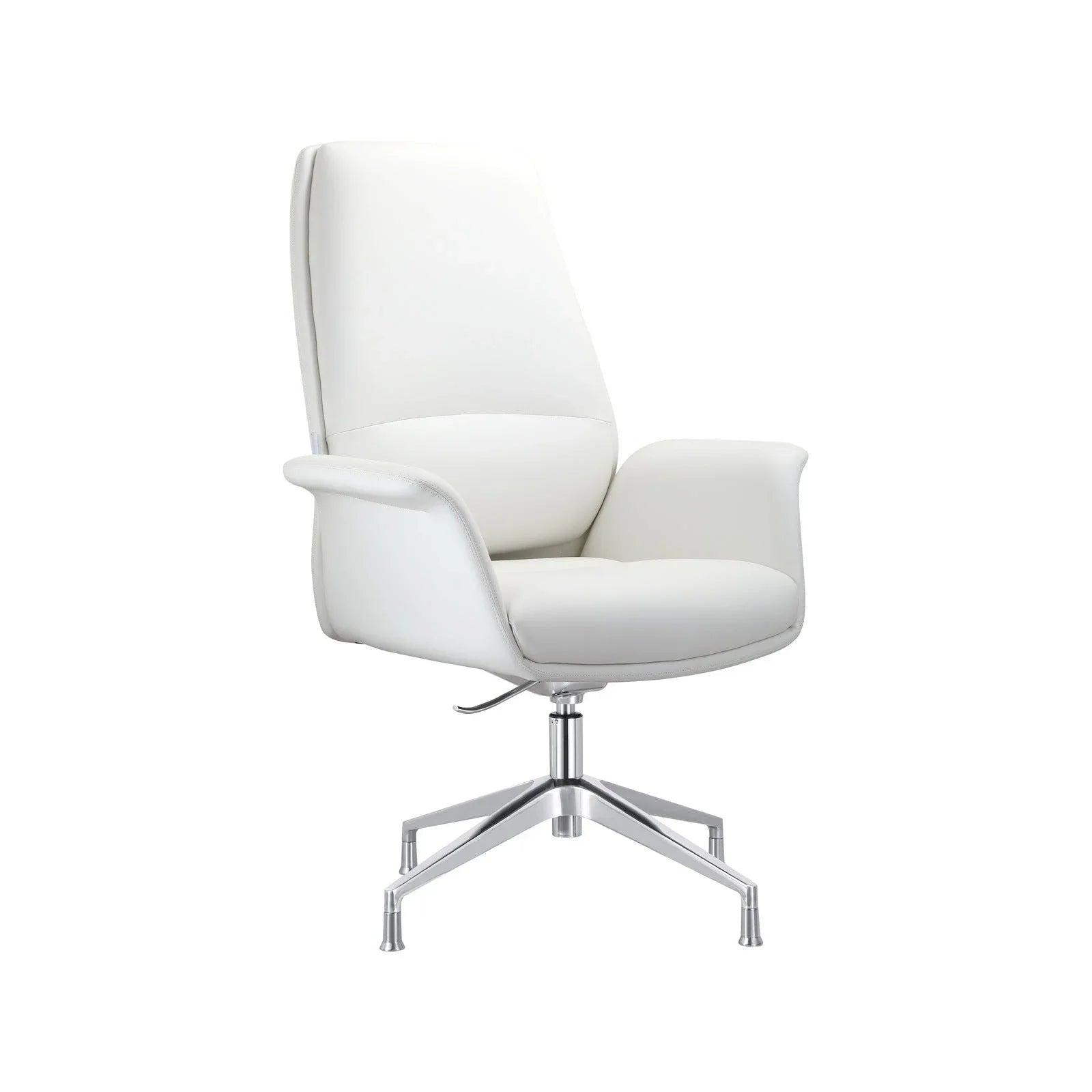 Summit Office Chair in Leather and Aluminum Frame with Adjustable Height and Swivel - Elax Furniture