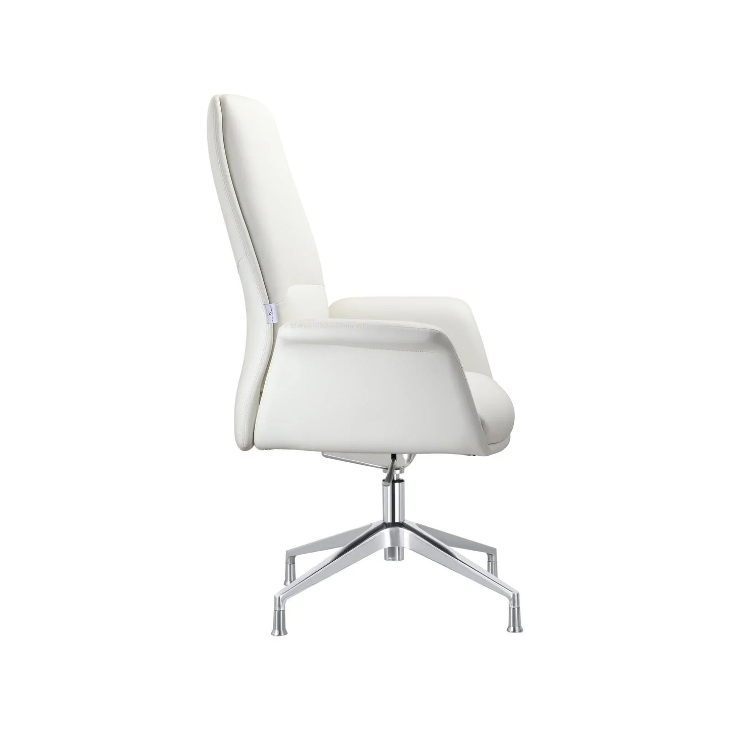 Summit Office Chair in Leather and Aluminum Frame with Adjustable Height and Swivel - Elax Furniture