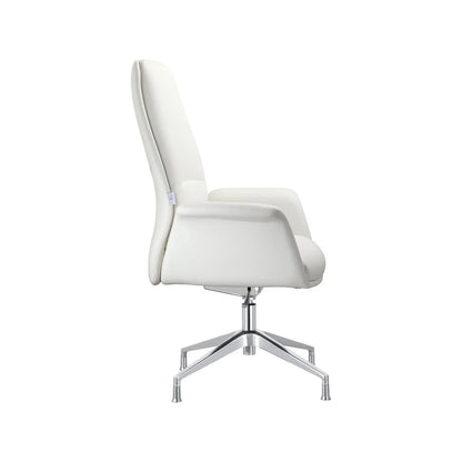 Summit Office Chair in Leather and Aluminum Frame with Adjustable Height and Swivel - Elax Furniture