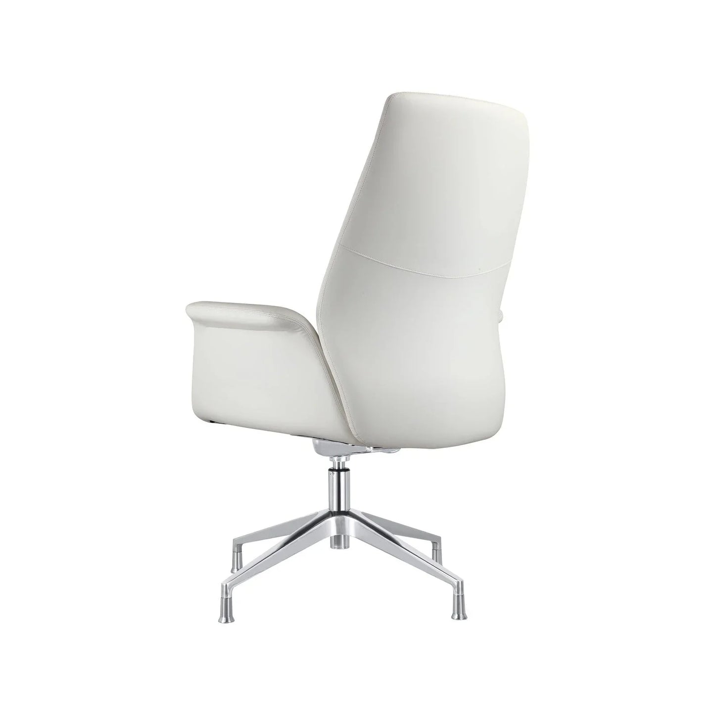 Summit Office Chair in Leather and Aluminum Frame with Adjustable Height and Swivel - Elax Furniture