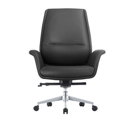 Summit Adjustable Height Leather Conference Office Chair with Swivel and Tilt - Elax Furniture