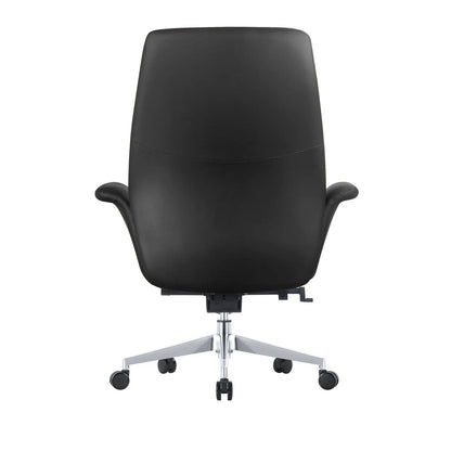 Summit Adjustable Height Leather Conference Office Chair with Swivel and Tilt - Elax Furniture