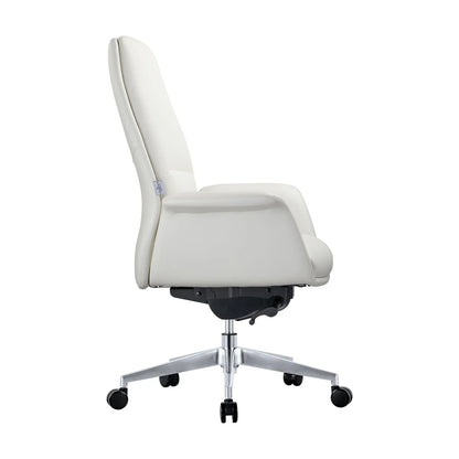 Summit Adjustable Height Leather Conference Office Chair with Swivel and Tilt - Elax Furniture