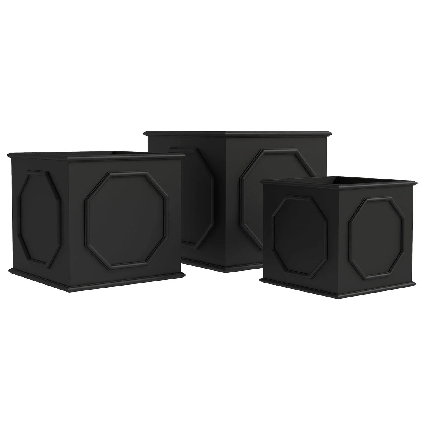 Sprout Modern Square Fiberstone and MGO Clay Planter for Indoor and Outdoor - Elax Furniture