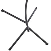 Summit Outdoor Single Person Egg Swing Chair in Grey Steel Frame With Removable Cushions - Elax Furniture