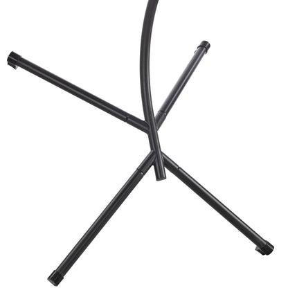 Summit Outdoor Single Person Egg Swing Chair in Grey Steel Frame With Removable Cushions - Elax Furniture