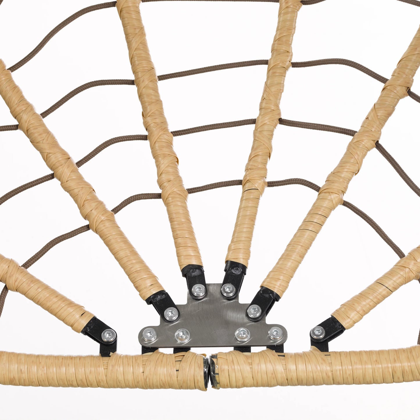 Summit Outdoor Single Person Egg Swing Chair in Grey Steel Frame With Removable Cushions - Elax Furniture