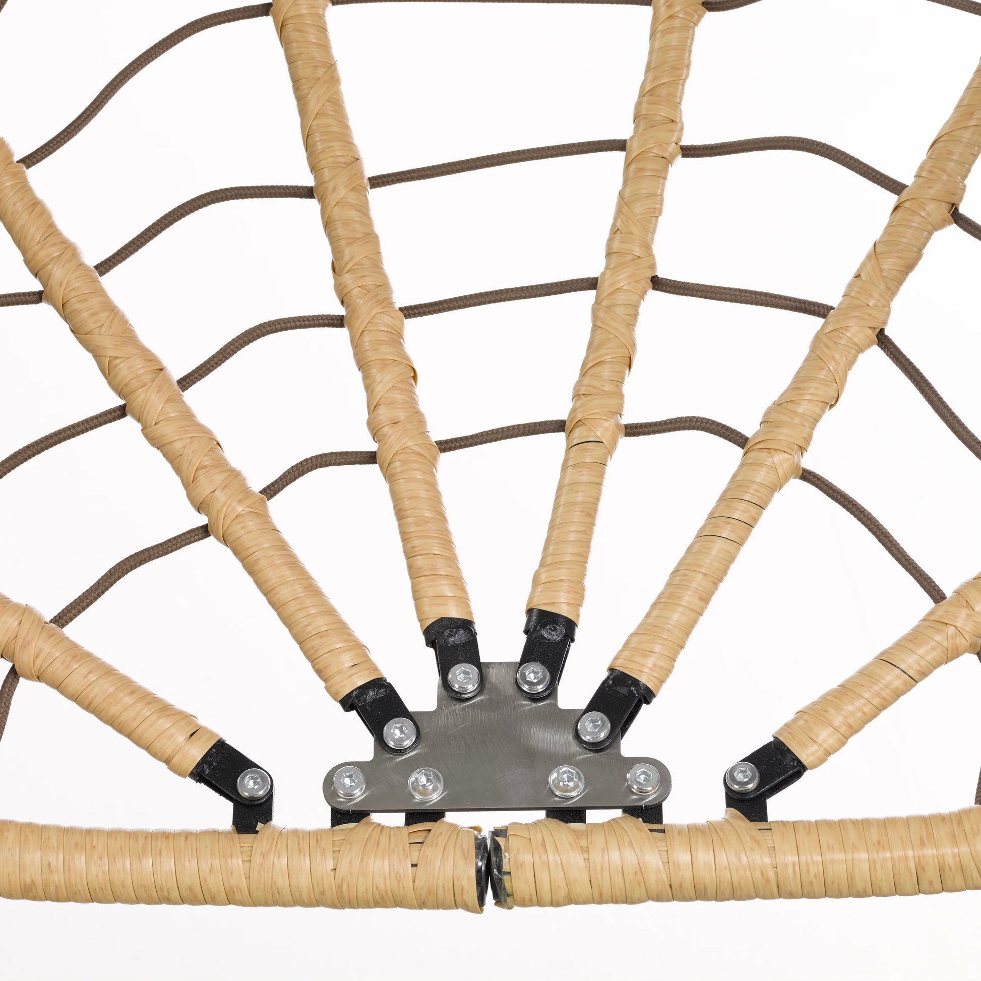 Summit Outdoor Single Person Egg Swing Chair in Grey Steel Frame With Removable Cushions - Elax Furniture